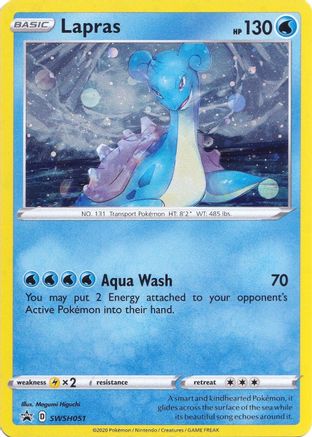 SWSH Sword & Shield Promo Cards SWSH051 Lapras - Holofoil - Promo