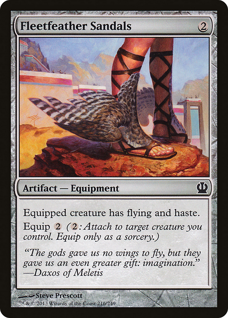 Theros - (THS-216) - Fleetfeather Sandals Foil