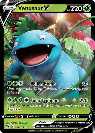 Champions Path 001/73 Venusaur V - Holofoil - Ultra Rare