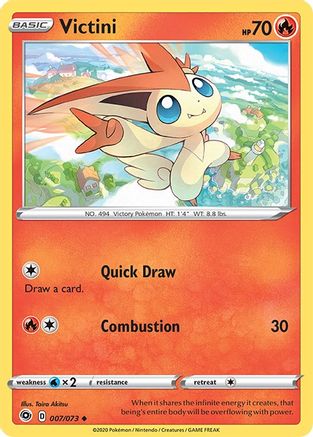 Champions Path 007/73 Victini - Reverse Holofoil - Uncommon
