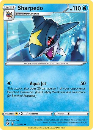 Champions Path 012/73 Sharpedo - Uncommon