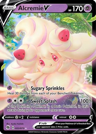 Champions Path 022/73 Alcremie V - Holofoil - Ultra Rare