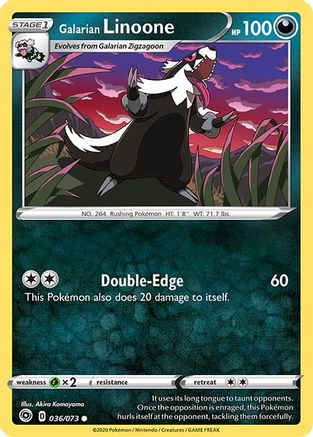 Champions Path 036/73 Galarian Linoone - Common