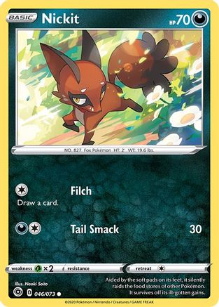 Champions Path 046/73 Nickit - Reverse Holofoil - Common