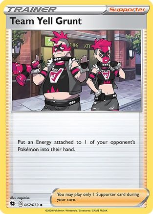 Champions Path 067/73 Team Yell Grunt - Uncommon