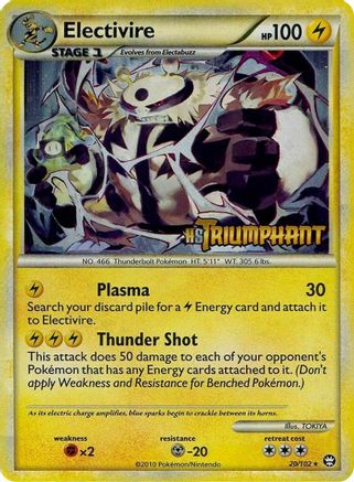 HGSS Promos /102 Electivire - 20/102 (Prerelease) - Holofoil - Promo
