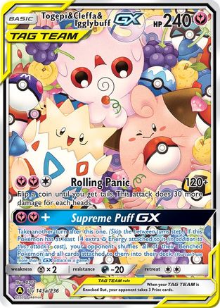 Alternate Art Promos 143a/236 Togepi & Cleffa & Igglybuff GX - Holofoil - Promo
