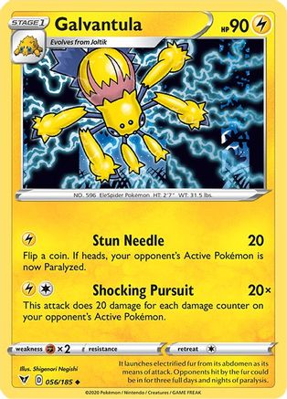 SWSH04 Vivid Voltage 056/185 Galvantula - Reverse Holofoil - Uncommon