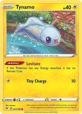 SWSH04 Vivid Voltage 057/185 Tynamo - Reverse Holofoil - Common