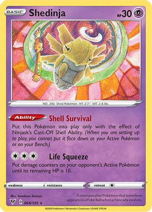 SWSH04 Vivid Voltage 066/185 Shedinja - Rare