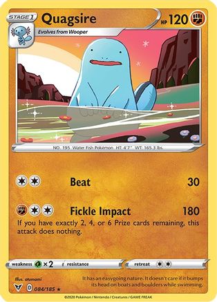 SWSH04 Vivid Voltage 084/185 Quagsire - Rare