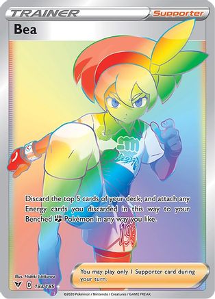 SWSH04 Vivid Voltage 193/185 Bea (Secret) - Holofoil - Secret Rare