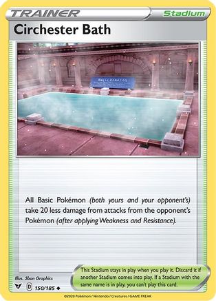 SWSH04 Vivid Voltage 150/185 Circhester Bath - Reverse Holofoil - Uncommon