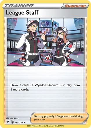SWSH04 Vivid Voltage 153/185 League Staff - Uncommon