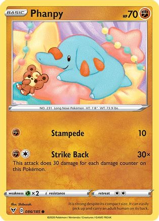 SWSH04 Vivid Voltage 086/185 Phanpy - Common