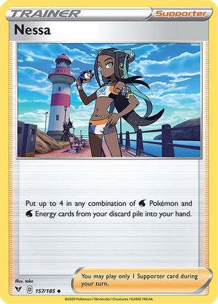 SWSH04 Vivid Voltage 157/185 Nessa - Reverse Holofoil - Uncommon