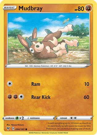 SWSH04 Vivid Voltage 096/185 Mudbray - Reverse Holofoil - Common