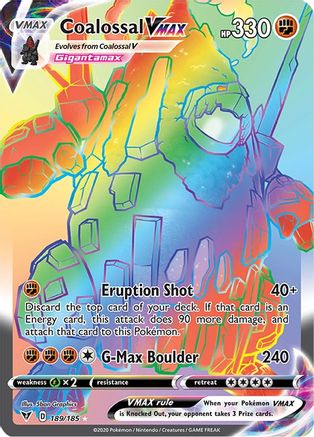 SWSH04 Vivid Voltage 189/185 Coalossal VMAX (Secret) - Holofoil - Secret Rare