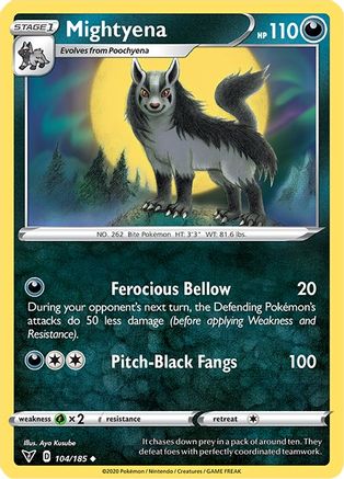 SWSH04 Vivid Voltage 104/185 Mightyena - Uncommon