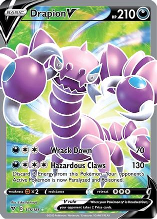 SWSH04 Vivid Voltage 175/185 Drapion V (Full Art) - Holofoil - Ultra Rare