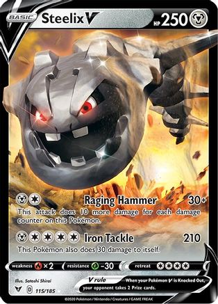 SWSH04 Vivid Voltage 115/185 Steelix V - Holofoil - Ultra Rare