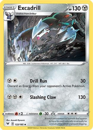 SWSH04 Vivid Voltage 122/185 Excadrill - Uncommon