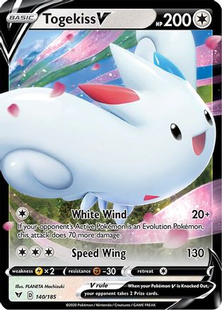 SWSH04 Vivid Voltage 140/185 Togekiss V - Holofoil - Ultra Rare