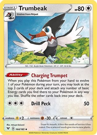 SWSH04 Vivid Voltage 144/185 Trumbeak - Reverse Holofoil - Uncommon