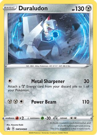 SWSH Sword & Shield Promo Cards SWSH060 Duraludon - Holofoil - Promo