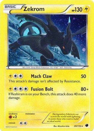 Miscellaneous Cards & Products 039/116 Zekrom - Holofoil - Promo