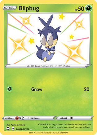 Shining Fates Shiny Vault SV007/SV122 Blipbug - Holofoil - Shiny Holo Rare