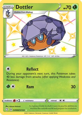 Shining Fates Shiny Vault SV008/SV122 Dottler - Holofoil - Shiny Holo Rare