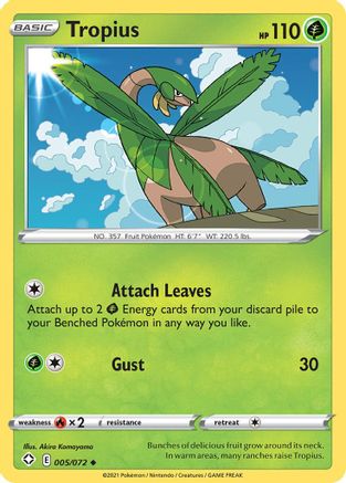 Shining Fates 005/072 Tropius - Uncommon