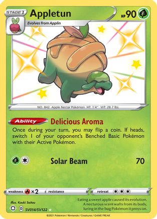 Shining Fates Shiny Vault SV014/SV122 Appletun - Holofoil - Shiny Holo Rare