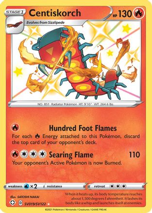 Shining Fates Shiny Vault SV019/SV122 Centiskorch - Holofoil - Shiny Holo Rare