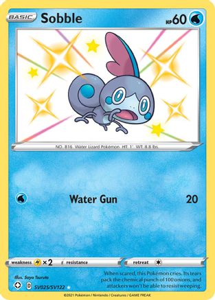 Shining Fates Shiny Vault SV025/SV122 Sobble - Holofoil - Shiny Holo Rare