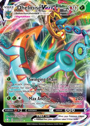 Shining Fates 010/072 Dhelmise VMAX - Holofoil - Ultra Rare