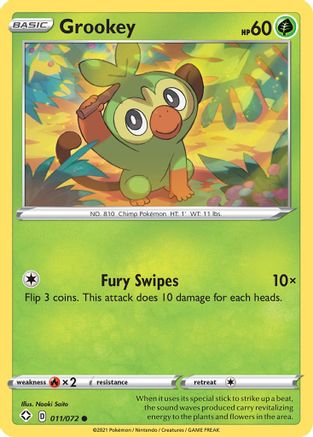 Shining Fates 011/072 Grookey - Common
