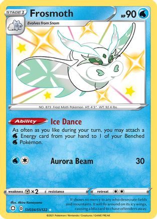 Shining Fates Shiny Vault SV034/SV122 Frosmoth - Holofoil - Shiny Holo Rare
