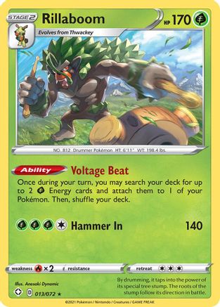 Shining Fates 013/072 Rillaboom - Holofoil - Holo Rare