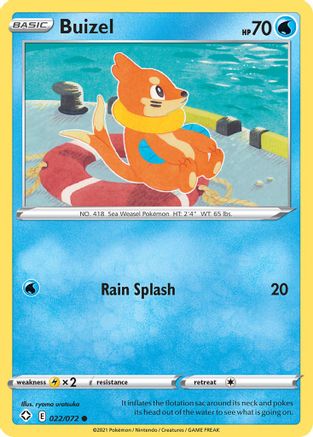 Shining Fates 022/072 Buizel - Common