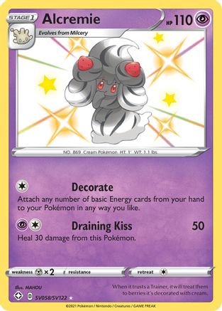 Shining Fates Shiny Vault SV058/SV122 Alcremie - Holofoil - Shiny Holo Rare