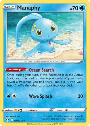 Shining Fates 024/072 Manaphy - Rare