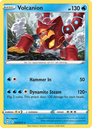 Shining Fates 025/072 Volcanion - Rare