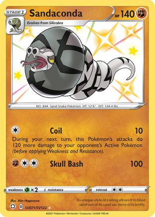 Shining Fates Shiny Vault SV071/SV122 Sandaconda - Holofoil - Shiny Holo Rare