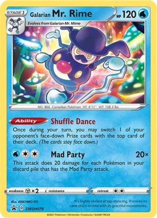 SWSH Sword & Shield Promo Cards SWSH079 Galarian Mr. Rime - Holofoil - Promo