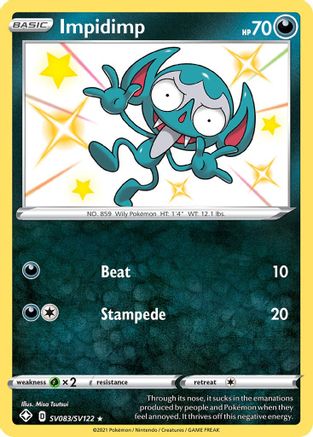Shining Fates Shiny Vault SV083/SV122 Impidimp - Holofoil - Shiny Holo Rare