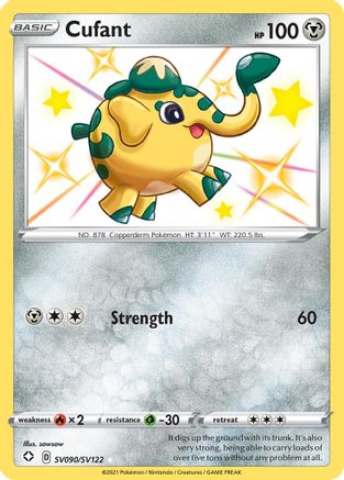 Shining Fates Shiny Vault SV090/SV122 Cufant - Holofoil - Shiny Holo Rare