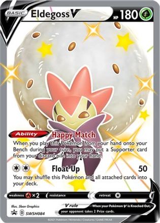 SWSH Sword & Shield Promo Cards SWSH084 Eldegoss V - Holofoil - Promo