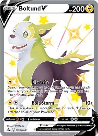 SWSH Sword & Shield Promo Cards SWSH085 Boltund V - Holofoil - Promo